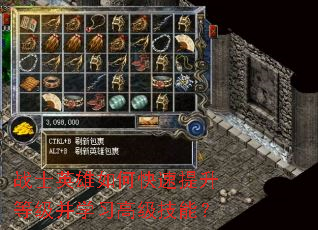 战士英雄如何快速提升等级并学习高级技能? 战士英雄如何快速提升等级并学习高级技能?