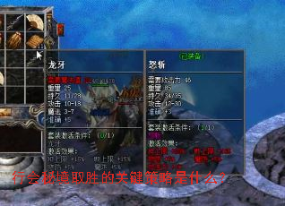 行会秘境取胜的关键策略是什么? 行会秘境取胜的关键策略是什么?