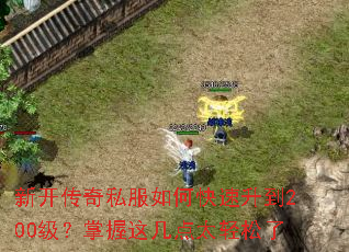 新开传奇私服如何快速升到200级?掌握这几点太轻松了 新开传奇私服如何快速升到200级?掌握这几点太轻松了