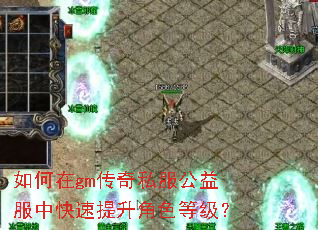 如何在gm传奇私服公益服中快速提升角色等级? 如何在gm传奇私服公益服中快速提升角色等级?