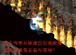 复古传奇丛林迷宫究竟能爆出哪些稀有装备与宝物? 复古传奇丛林迷宫究竟能爆出哪些稀有装备与宝物?